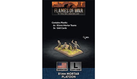 81mm Mortar Platoon (Late War x18 Figures Plastic)