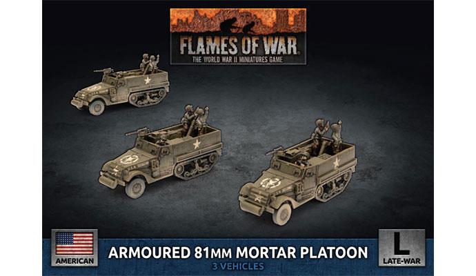 M4 81mm Armored Mortar Platoon (Late War x3 Tanks Plastic)