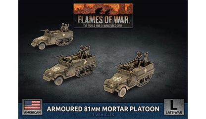 M4 81mm Armored Mortar Platoon (Late War x3 Tanks Plastic)