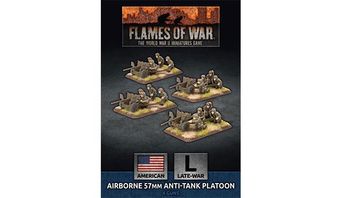 Parachute 57mm Anti-Tank Platoon (Late War x4 Guns Plastic)