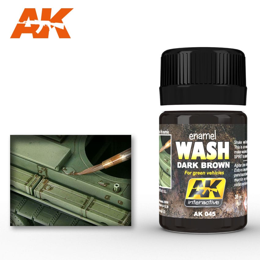 DARK BROWN WASH FOR GREEN VEHICLES