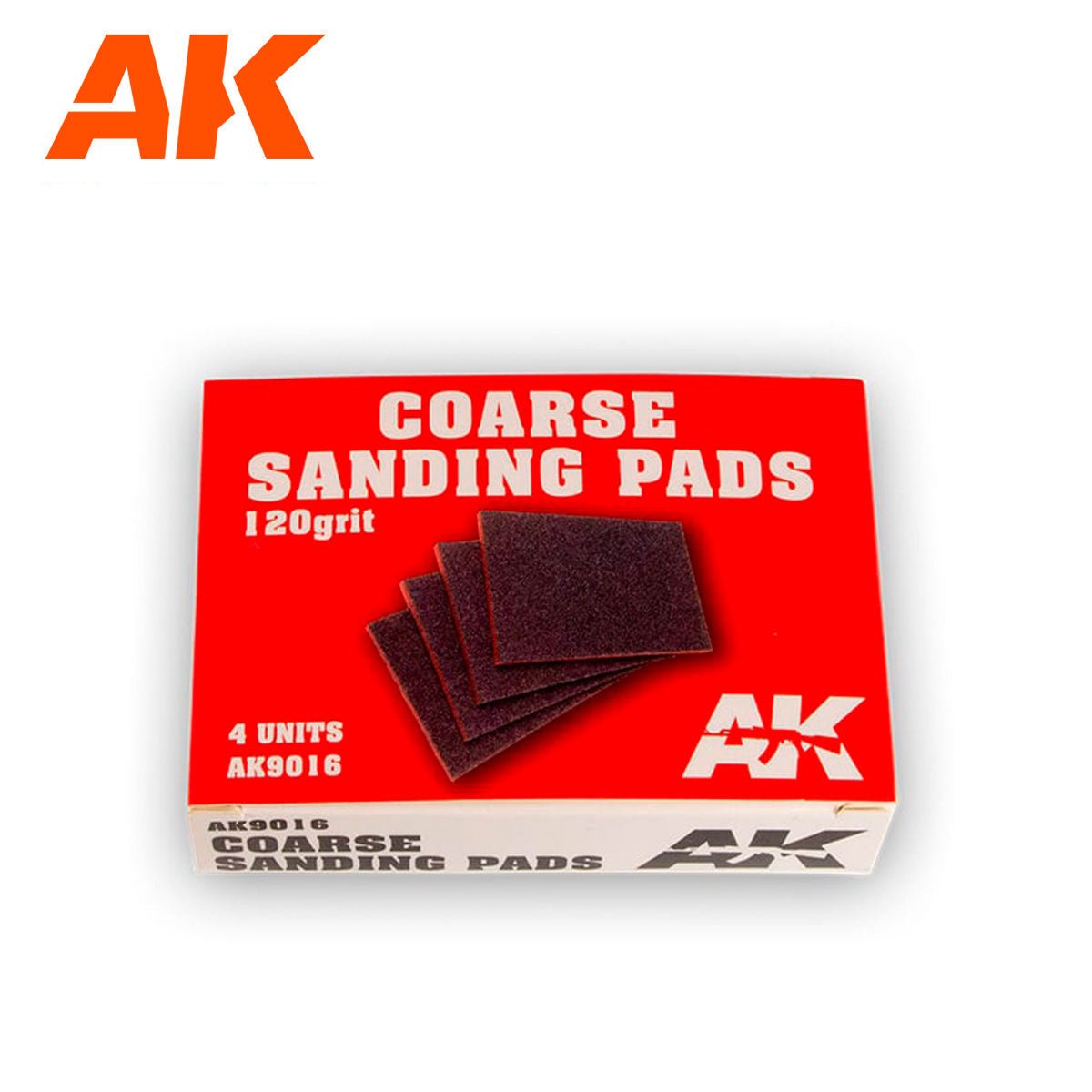 COARSE SANDING PADS – 120 GRIT. 4 UNITS.