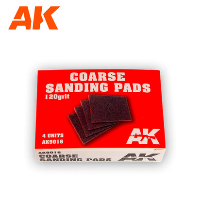 COARSE SANDING PADS – 120 GRIT. 4 UNITS.