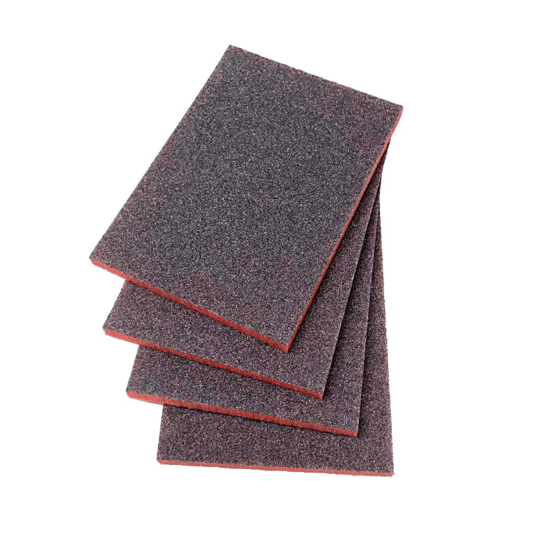 COARSE SANDING PADS – 120 GRIT. 4 UNITS.