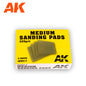 MEDIUM SANDING PADS 220 GRIT. 4 UNITS.