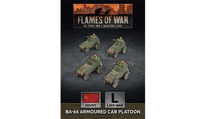 BA-64 Armoured Car Platoon (Late War x4 Tanks Plastic)