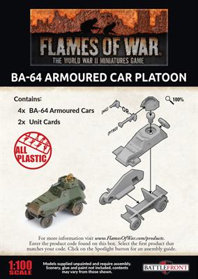 BA-64 Armored Car Platoon (Late War x4 Tanks Plastic) 