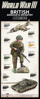 WWIII British Armor and Infantry Painting Set