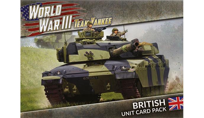 WWIII: British Unit Card Pack