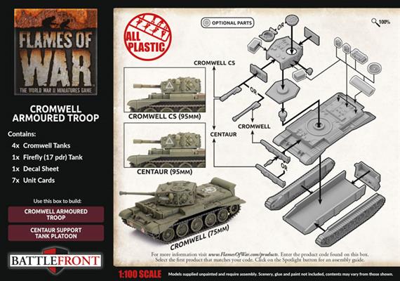 Cromwell Armored Troop (Plastic)