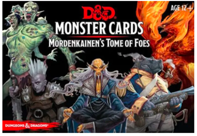 D&amp;D: MONSTER CARDS: MORDENKAINEN'S TOME OF FOES (109 CARDS) - EN
