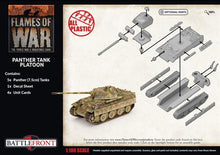 Lade das Bild in den Galerie-Viewer, Panther Tank Platoon (Late War x5 Tanks Plastic)

