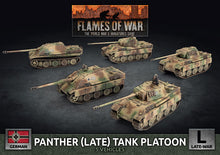 Lade das Bild in den Galerie-Viewer, Panther (Late) Tank Platoon (5x Plastic)
