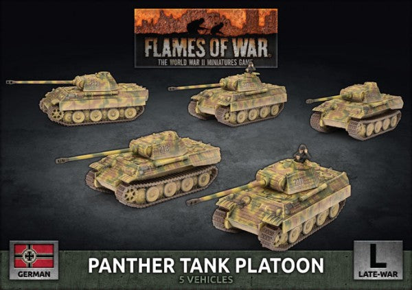 Panther Tank Platoon (Late War x5 Tanks Plastic)