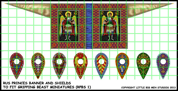 RUS PRINCES BANNER AND SHIELDS RPBS1