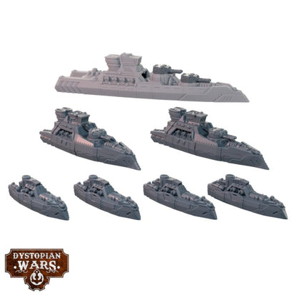 Dystopian Wars: Ragnarok Battlefleet Set - EN