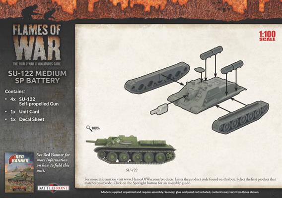 SU-122 Medium SP Battery (Mid War x4 Tanks)