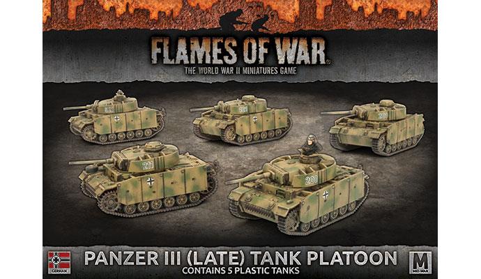 Panzer III (Late) Tank Platoon (Plastic)