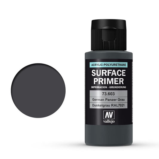 Vallejo Surface Primer Panzer Grey (RAL7021) (60ml)