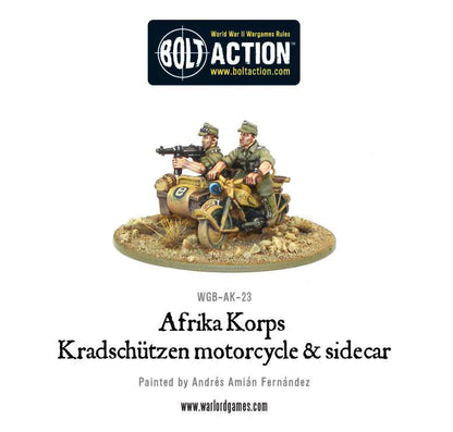 Afrika Korps motorcycle and sidecar - Afrika Korps motorcycle with sidecar