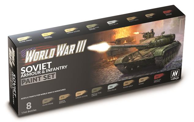 WWIII Soviet Armor and Infantry Paint Set