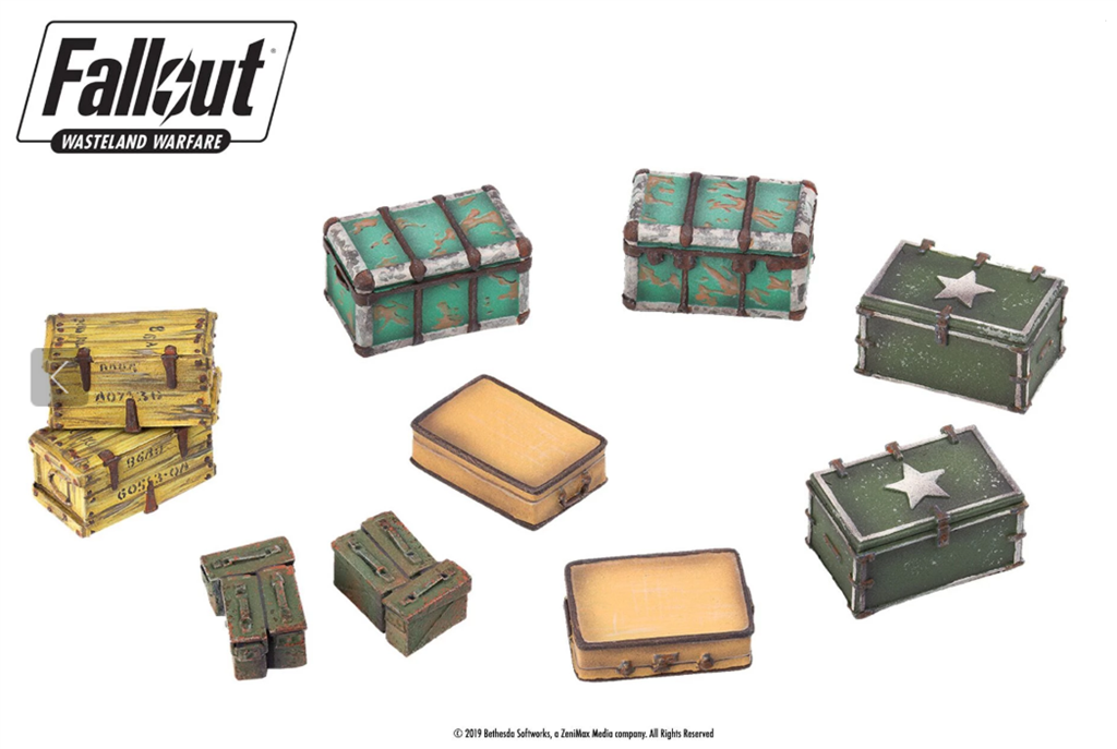 Fallout: Wasteland Warfare - Terrain Expansion: Cases and Crates - EN