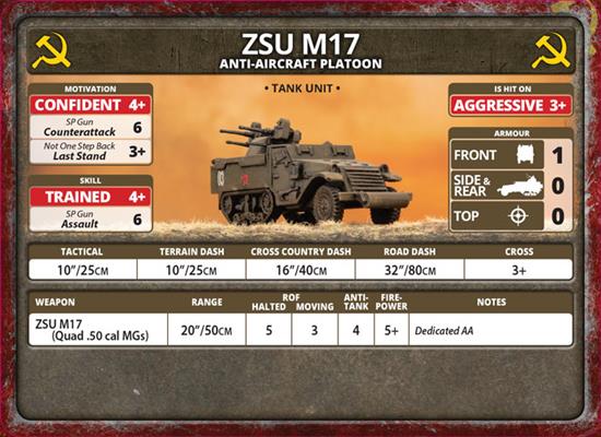 ZSU M17 Anti-Aircraft Platoon (x3 Plastic) (MO)