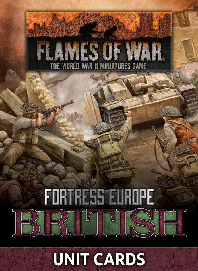 FORTRESS EUROPE - BRITISH UNIT CARDS