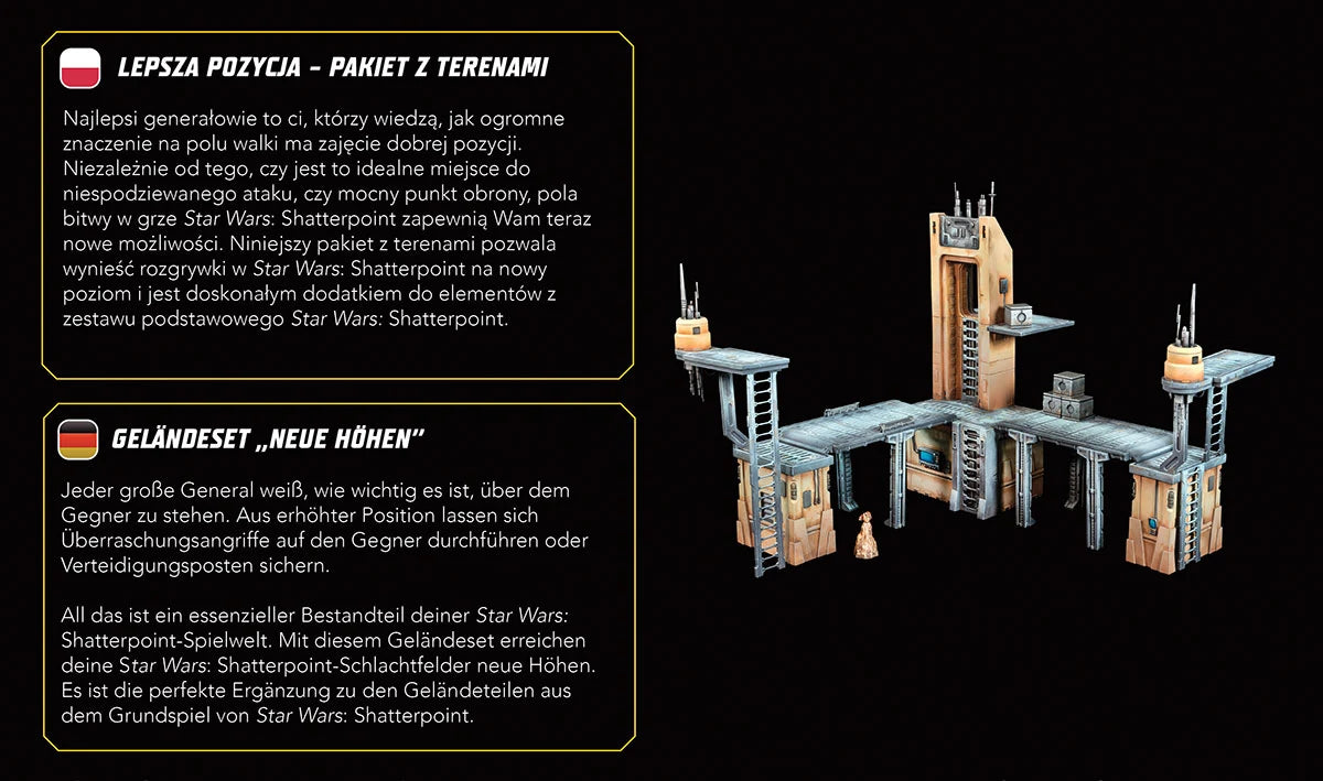 EBFD  Star Wars: Shatterpoint – High Ground Terrain Pack (Geländeset „Neue Höhen”)