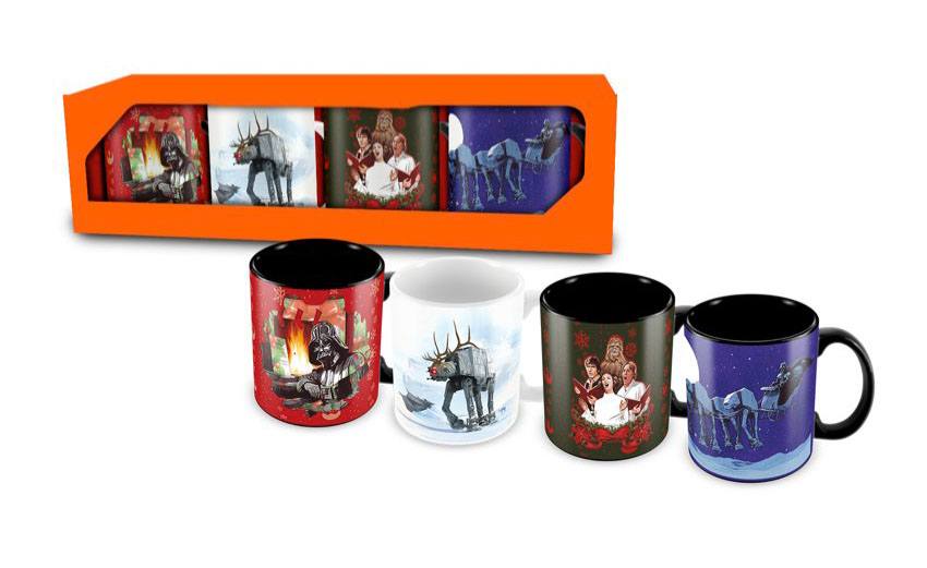 Star Wars Mini Mugs Pack of 4 Christmas