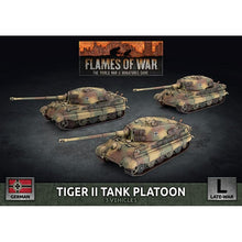 Lade das Bild in den Galerie-Viewer, Tiger II (8.8cm) Tank Platoon (3x Plastic)
