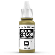Lade das Bild in den Galerie-Viewer, Vallejo Model Color: 116 Currygelb (Dark Yellow), 17 ml (978)
