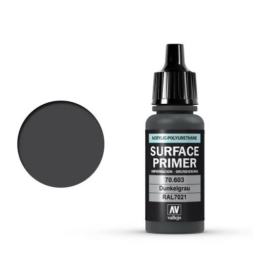 Vallejo Surface Primer German Schwarzgrau (RAL7021) 17ml